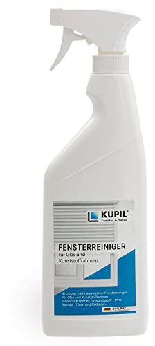 haid-tec KUPIL Fensterreiniger - biologisch abbaubarer Kunststoffreiniger für Kunststoff Fensterrahmen weiss - wirksamer Nikotin Entferner - 0,5l Sprühflasche Konzentrat - Made in Germany
