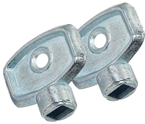CHILO ® - ECO Heizungsentlüftungsschlüssel Universal 2 Stück - Entlüftungsschlüssel für Heizkörper, Vierkantschlüssel Heizungsschlüssel Heizungsentlüfter Heizkörper Entlüftungsschlüssel