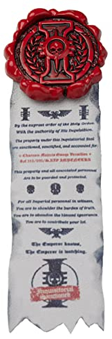 Starforged Kompatibel mit Warhammer 40k Reinheitssiegel: Reinheitssiegel: Retro Schädel Pin Abzeichen/Aufkleber 1 PC