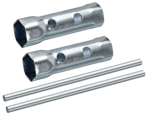 uxcell 16-18mm Ignition Spark Plug Spanner Dual-Ended Wrench Hex Socket 2 Pcs