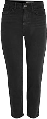 Noisy may Femme Nmmoni Hw Straight Ank Noir Noos Jean Stretch, Jean Noir, 29W / 30L EU