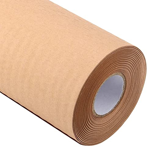 JEUIHAU 50m x 38cm Honeycomb Paper Packaging, Honeycomb Cushioning Wrap Roll Perforated Packing, Paper Bubble Wrap Roll for Breakables, Packing, Shipping, Moving House, Fragile, Gift