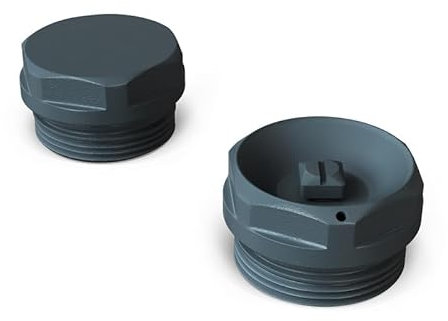UK Radiators - Talus - Válvula de purga de radiador y tapón ciego antracita