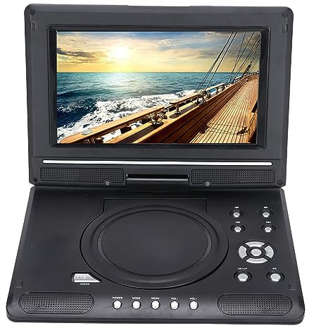 Lettore DVD portatile ad alta definizione da 6,8/8,5, lettore DVD multifunzione per ufficio domestico, schermo widescreen HD LCD (LMD-998 EU)
