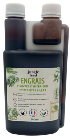 Jungle Feed Engrais Plantes Vertes Et Plantes Rares Liquide - 100% Naturel - Made In France