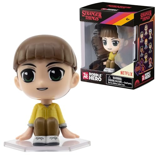 YuMe Stranger Things Bobble Head - Will Buyers 3.5 Mini Figure Collectable in Hero Window Box | Officially Licensed Netflix Merchandise | Toy Gift for Kids, Adults & Series Fans | Get all 8 Figures