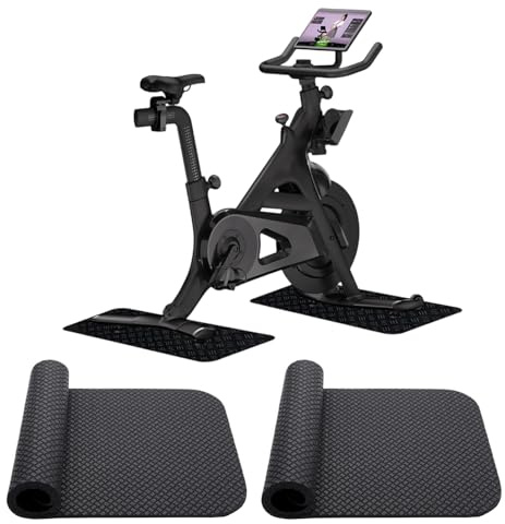 2 stycken dubbla mattor, halkskydd, golvskyddsmatta för sportutrustning, träningsutrustning, tjock sportmatta, fitnessmatta, halkfri underlagsmatta, löpbandsmatta, skyddsmattor, fitness, 63,5 x 30 x