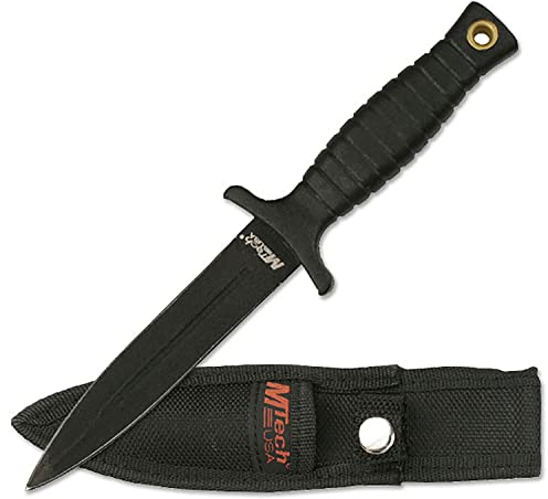 MTECH USA MT-206BK Fixed Blade Knife 7-Inch Overall, black