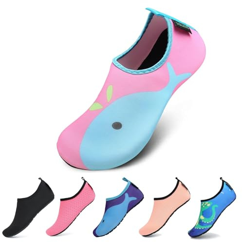 Zapatos de Agua Niños Verano Secado Rápido Aqua Calzado Ligeros Transpirable Zapatillas Snorkel Bucear Swim Piscina Playa Yoga