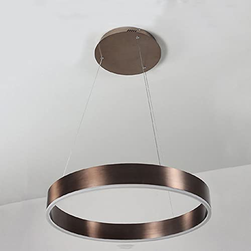 Beasiu-Eletro Pendelleuchte Moderne LED Nordic Hängelampe 1-Ring Rund Esstisch Hängeleuchte φ60CM Pendellampe Dimmbar Mit Fernbedienung Höhenverstellbar Büro Restaurant Dekor Deckenleuchte,30W