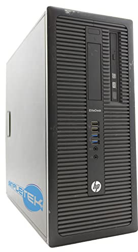 Ordenador de sobremesa HP 800 G1 Tower Windows 11 Pro Core i3 Clock 3,40 GHz 8 GB RAM SSD 240 GB | Interfaz Serial RS232 COM MCN VGA DisplayPort Ordenador fijo (reacondicionado)
