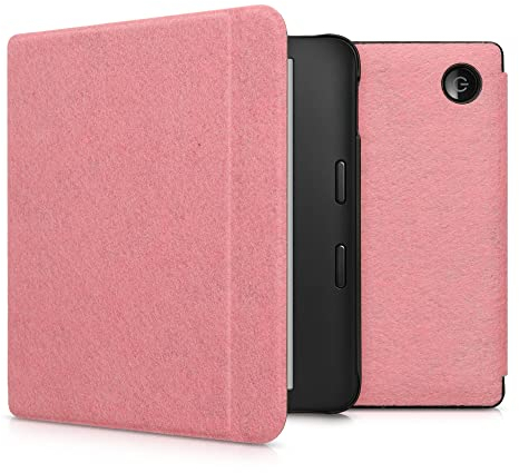 kwmobile Hülle kompatibel mit Tolino Vision 6 - Filz Stoff eReader Schutzhülle Cover Case - Rosegold