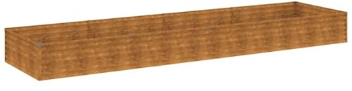 vidaXL Fioriera Rialzata da Giardino 387x100x36 cm in Acciaio Corten