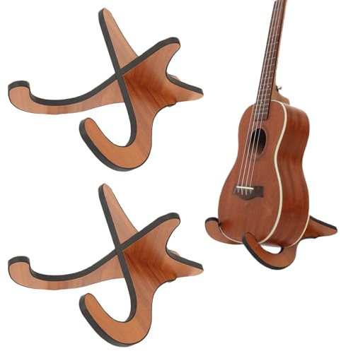 ACONDE 2 Stücke Gitarrenständer, Holz Ukulele Ständer, Ukuleleständer, für Mandoline Violine und Kleinere Gerätschaften (Nicht für Gitarre geeignet)