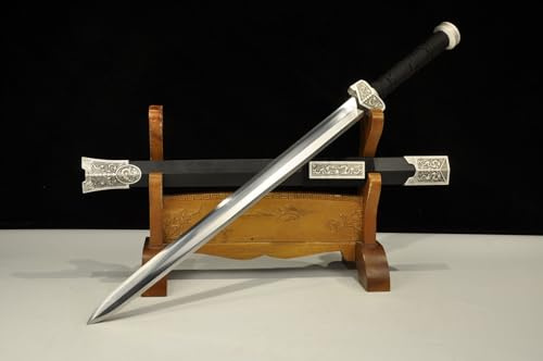 TEERMA 30 Zoll China Handmade Schwert aus Hohem Mangan Stahl scharfes und echtes Katana China Schwert SL420