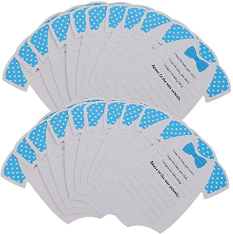 Einzigartige Babyparty-dekorationen L-größe Vorhersage-ratgeberkarten Für Neugeborenen-fotografie-requisiten 20-teilige Baby-spaß-ratgeber