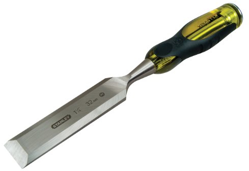 Stanley FatMax Beitel, 50mm Klingenbreite, Thru-Thang-Klinge, Stahl-Schlagkappe, Griff mit Weichstoffeinsätzen, 0-16-267