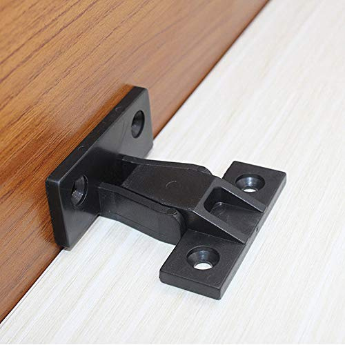 Lot de 4 fixations de plinthe en plastique pour fixation de plinthe pour panneau d'armoire, meubles (48 mm x 25 mm x 30 mm)