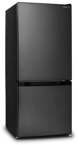 INFINITON FGC-117B - Frigorífico combi, 117 litros, Dark Inox, SmartFrost, Fast Cooling, Clase A++/E, Altura 120cm