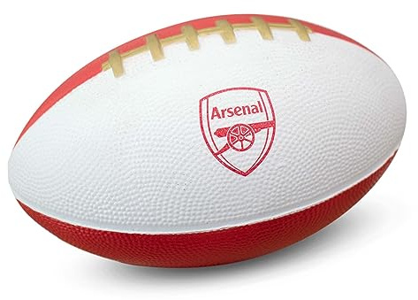 Hy-Pro Arsenal F.C. Mini Foam American Football | Gunners, Foam, Soft | Officially Licensed, Indoor and Outdoor Play, Adults, Kids, Youth