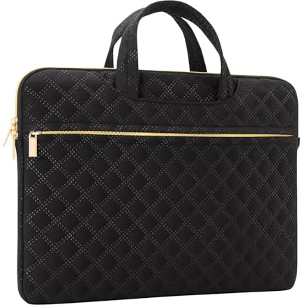 MicaYoung Funda Ordenador Bolsa Portati 15,6 Pulgadas Impermeable para 16 Pulgadas MacBook Pro M1 M2 Pro/Max 15,6 Pulgadas Acer ASUS Dell HP Thinkpad Chromebook Gaming Laptop, Negro
