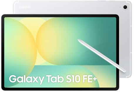 Samsung Galaxy S10 FE+ AI, Tablet Android, 256 GB de Memoria, 12 GB de RAM, Pantalla de 33,28 cm/13,1 Pulgadas, Incluye S Pen, Wi-Fi, batería de Larga duración, Color Plateado