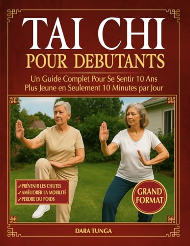 Tai Chi pour Débutants: Un Guide Complet Pour Se Sentir 10 Ans Plus Jeune en Seulement 10 Minutes par Jour - Exercices à Faible Impact pour Maigrir, Prévenir Les Chutes et Améliorer La Mobilité