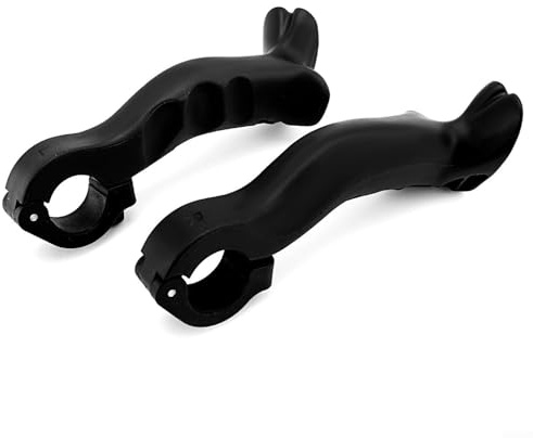 Manillar de extensión de bicicleta de montaña, par (2 piezas), extremos de barra de nailon, agarre de ángulo ajustable, posicionamiento ergonómico de la mano, comodidad y estabilidad de larga duración