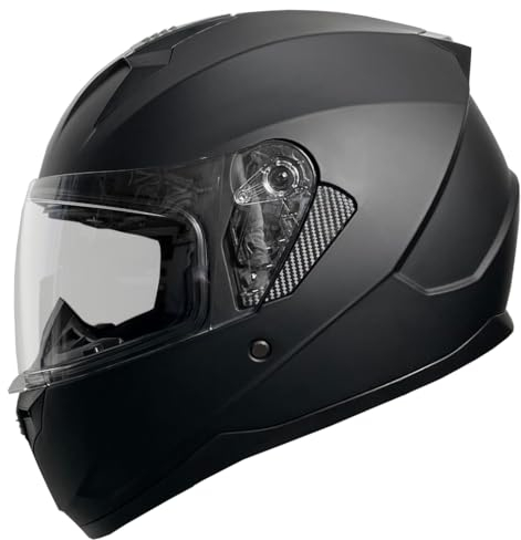 Rallox Helmets Integralhelm 051-1 schwarz/matt Rallox Motorrad Roller Sturz Helm (XS, S, M, L, XL) Größe L