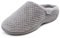 isotoner Women's Ladies Popcorn Mule Slippers Low-Top, Grey (Pale Grey), 6 UK