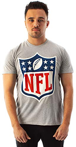 NFL Jersey t-shirt för män | Amerikansk fotbollsspel kortärmad grå topp | Spelkläder varor, Grå, M