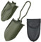 Klappspaten Gartenschaufel Klein,Mini Handschaufel Schaufel,Edelstahl klappbar mit Gürtel-Tasche,Faltschaufel Klappschaufel Klappspaten Überlebensschaufel Spaten für Garten Blumenkelle Camping Outdoor