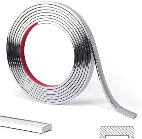 Lcxecnw 32.8 Fuß Zierleisten zum Abziehen und Aufkleben,Flexible Zierleisten zum Abziehen und Aufkleben,Zierleisten für Wandfliesenkanten,Küche,Decken,Backsplash und Spiegelrahmen Dekor(Weiß)