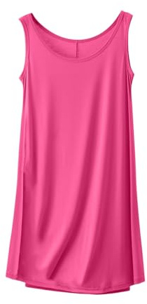Vestidos Verano Mujer 2024,Informal Pijama Vestidos Mujer Cuello en Redondo Sin Manga Vestido Mujer Moda Color Solido Vestidos Mujer Casual Ocio Bata de Casa en Distintos Colores Rebajas Mujer