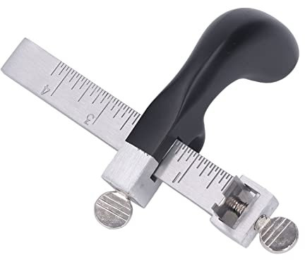 LetCart Leather Strap Cutter with Adjustable Blade & Grip Handle, Aluminum & Steel Leather Lace Cutting Tool for 4 Wide Belts, Crafting DIY Projects, Household Leather Strips Cutting (1 Set)