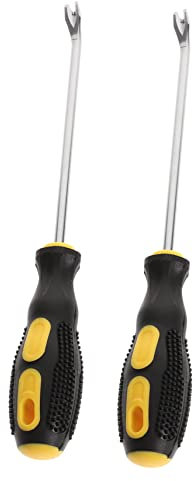 SHINEOFI Outil D’extraction D’ongles 15 Cm En Acier Galvanisé Certifié Double Pointe Fine Léger Et Compact Pour Charpentiers Et Tapissiers Lot De 2 Usage Intérieur Et Maintenance