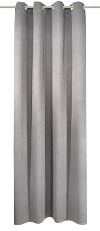 Sehlbach Cortinas confeccionadas con Ojales, Relieve Dimout, Antracita, 135x245 cm, Ahorro energético, Repelen Calor, Opacas, Certificado Oeko-Tex, Elegancia Atemporal
