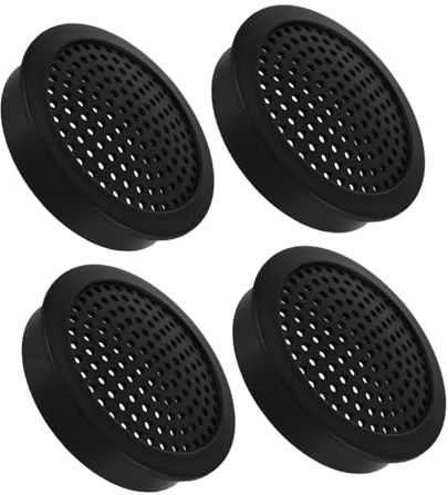 Mipcase 4 pièces Protection pour Haut Parleur Tweeter de Voiture de Maille Noire Compatible avec Subwoofer et Modifications Audio Automobiles