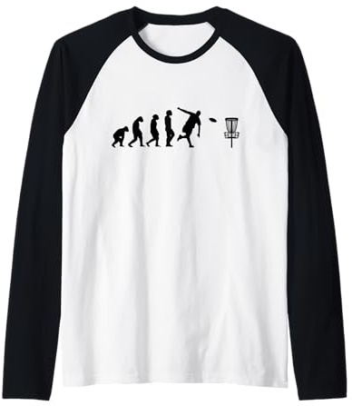 Disc-Golf-Jugador Disc-Golfing Game Disc-Golf Camiseta Manga Raglan