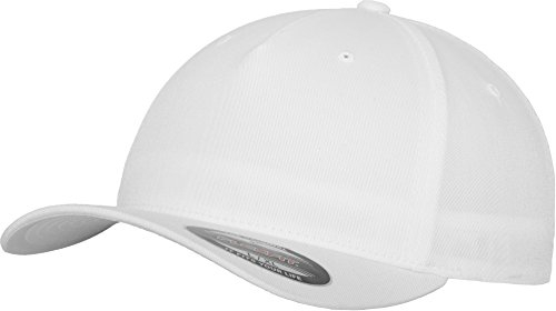 Flexfit Unisex Mütze Flexfit 5 Panel mützen, Weiß, L-XL EU