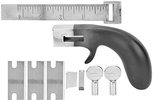 Cortador de correa de cuero, herramienta cortadora desmontable con mango de aluminio para manualidades DIY