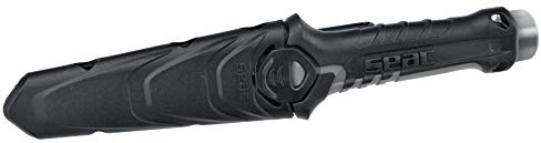 SEAC Rapid Daga, Safety Knife for Diving and Underwater Fishing, Stainless Steel, 4.13 inches, black