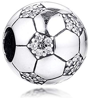 PANDOCCI 2020 Frühling funkelnden Fußball Perle 925 Silber DIY Passend für Original Pandora Armbänder Charme Modeschmuck