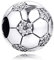 PANDOCCI 2020 Frühling funkelnden Fußball Perle 925 Silber DIY Passend für Original Pandora Armbänder Charme Modeschmuck