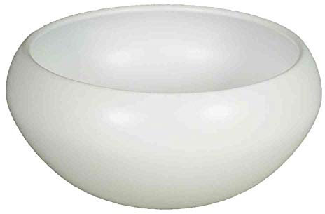innaGLAS Coupe de Fleurs en céramique, Blanc Mat, 13cm, Ø30cm - Pot Fleurs/Pot céramique