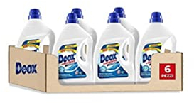Deox - Detersivo Lavatrice Liquido Classico, 180 Lavaggi, Smacchia e Igienizza, con Formula Antiodore, 1500ml x 6 Confezioni