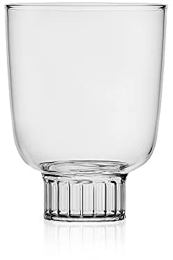 Ichendorf Milano Calice Acqua Trasparente | Collezione Liberta | 32 cl | Vetro Borosilicato | Fatto a Mano