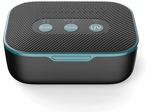 Multifunctional Automatic Hearing Aids Dryer Ultra Violet C(UVC) with 2 Temperatures &2 Working Mode Hearing Aid Care Accessory