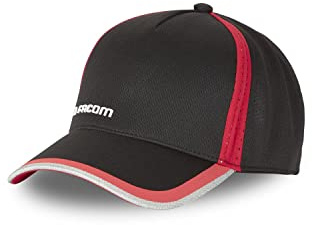 Facom Casquette Homme Ajustable, Casquette de Travail, Protection et Bricolage, Taille TU - Noir/Rouge