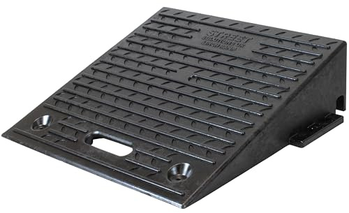 Street Solutions UK Rubber Kerb Ramp 6 inch Rise - Pack of 1 Non-Slip Kerb Ramps for Cars, Mobility Scooters and Wheelchairs